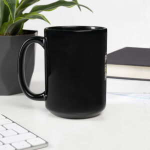 UNIRPIH Peace Black Glossy Mug